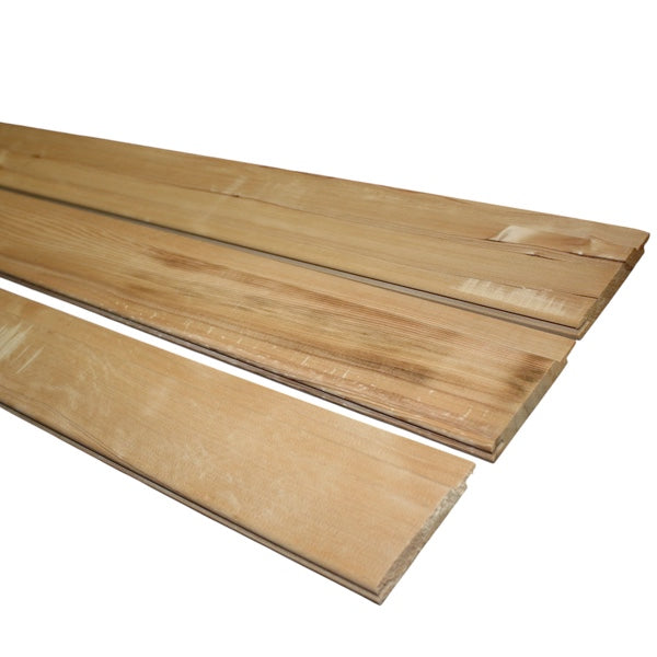 Sauna Paneling Hemlock B-Grade 16 x 96 mm | Length: 199 to 244 cm