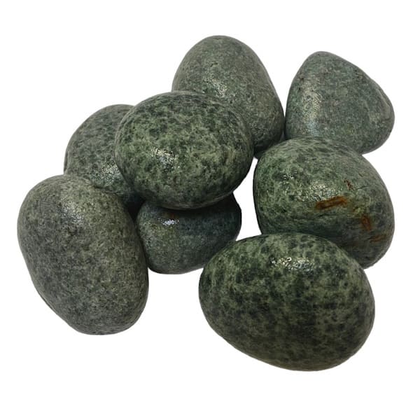 Saunasteine Grüner Jadeit, rund | Körnung 5-10 cm | 15 kg