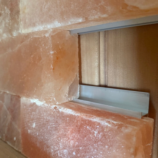 Aluminum profile 30–50–80 mm – for salt stones and salt wall installation – 1 meter