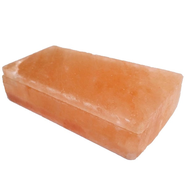 Himalaya Salzziegel 20×10×5 cm – poliert mit Nuten