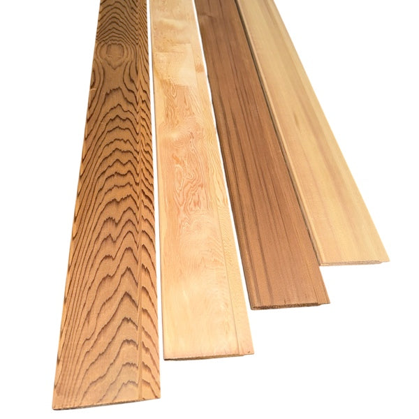Red Cedar Tongue and Groove Panelling B-Grade 14 x 96 mm | L: 200 to 243 cm | Sauna Wood