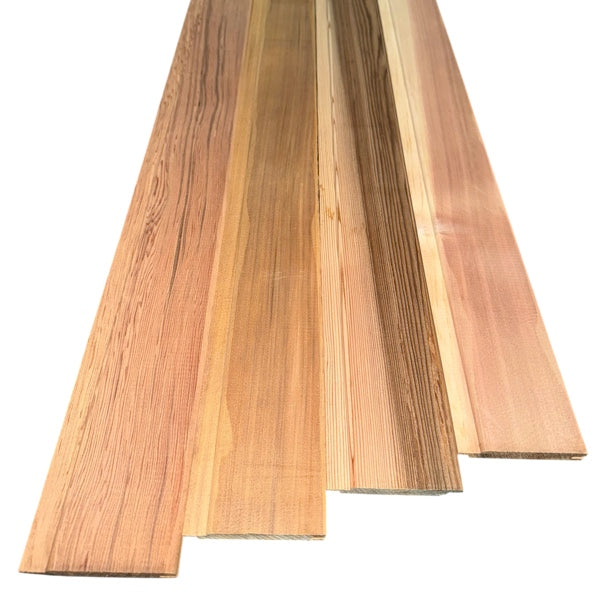 Red Cedar Tongue and Groove Panelling B-Grade 14 x 96 mm | L: 200 to 243 cm | Sauna Wood