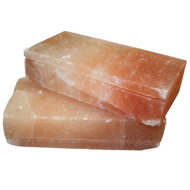 Himalayan Salt Brick 20×10×5 cm – polished with grooves