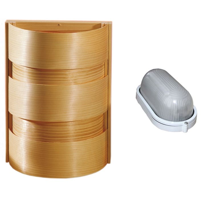Saunaleuchte Set, 2 Teile | Sperrholz
