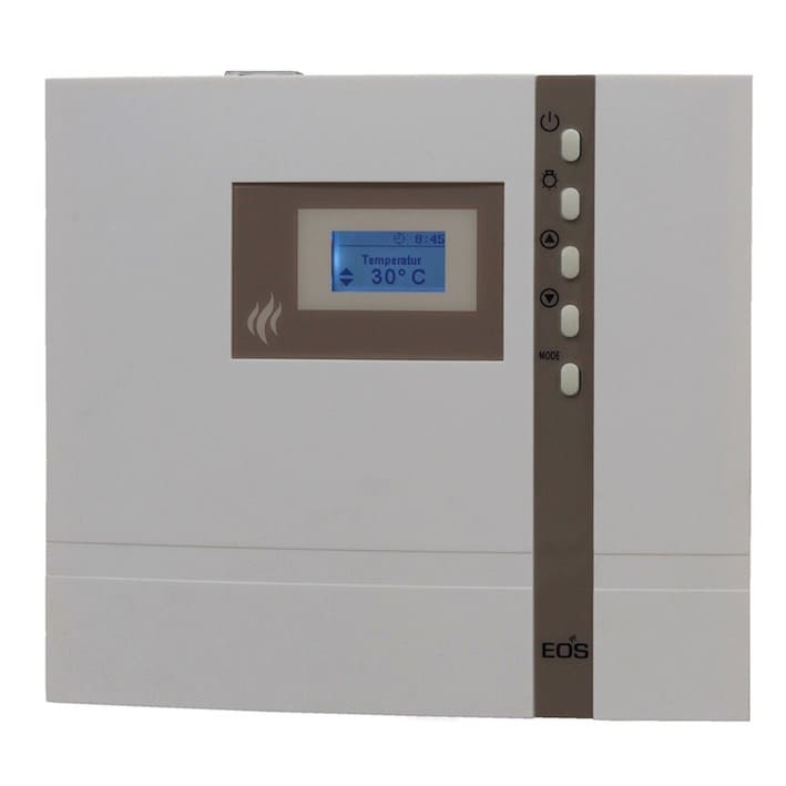Econ D1. Elektronisches Saunasteuergerät für private Nutzung.  Elektronisches Steuergerät für die finnische (trockene) Sauna mit mehrsprachiger Menüführung und umfangreichen Funktionen. Preisgünstiges Einstiegsmodell mit allen wesentlichen Funktionen für private Nutzung. 