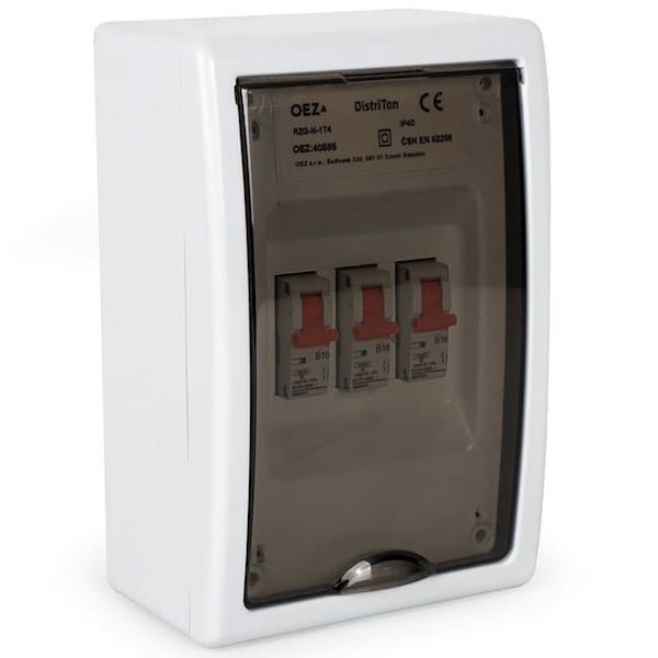Produktinformationen:   Diese Verteilereinheit ist für Saunaöfen konstruiert die eine 400 V Leitung haben müssen.  Durch die Verteilereinheit wird die Leistung von 400 V auf eine 230 V Leistung reduziert.