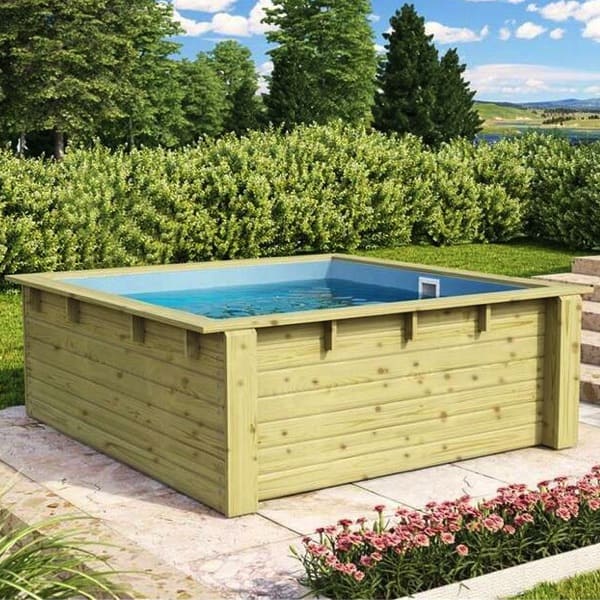 Trend Holzpool SET | Minipool | Rechteck | Holzpool Bausatz